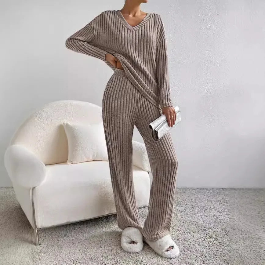 Gemma | 2-Piece Ribbed Lounge Set for Women | Comfortable & Stylish | Soft & Trendy